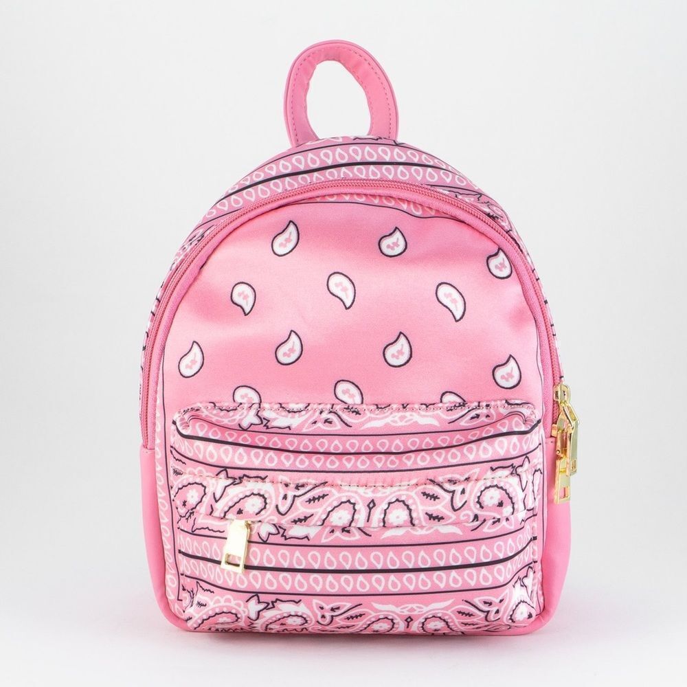 Pink Bandana Mid Size backpack